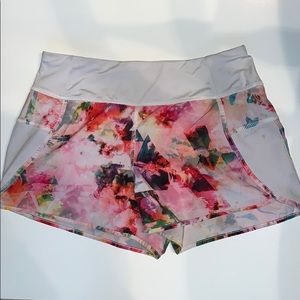 printed running shorts